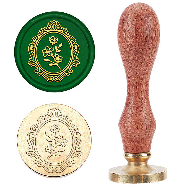 

PandaHall Wax Seal Stamp Set, Sealing Wax Stamp Solid Brass Head, Wood Handle Retro Brass Stamp Kit Removable, for Envelopes Invitations...