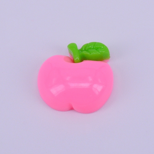 

PandaHall Resin Cabochon, Apple, Pink, 16.5x17.5x6.5mm Resin Fruit Pink