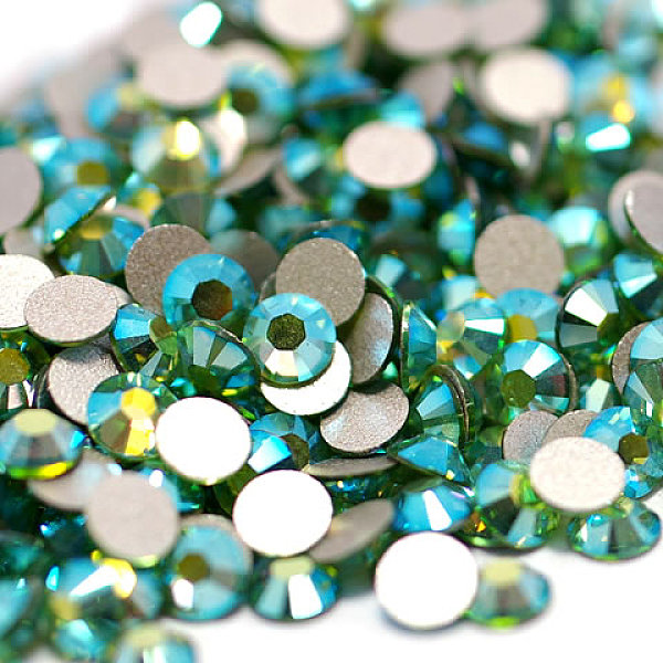 Perle en verre de dos plat