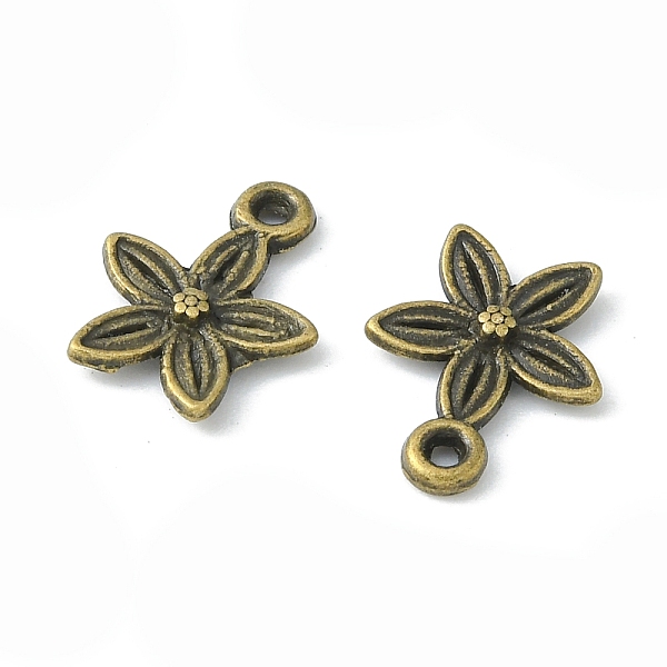 

PandaHall Tibetan Style Pendants, Alloy Pendants, Lead Free, Cadmium Free and Nickel Free, Flower, Antique Bronze, 13.5x10.5x3mm, Hole...