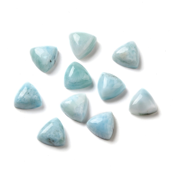 

PandaHall Natural Larimar Cabochons, Triangle, 7x7x3.5mm Larimar Triangle