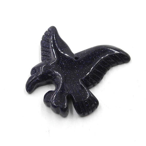 

PandaHall Carved Natural Obsidian Pendants, Eagle, 40x40x8mm Obsidian Eagle
