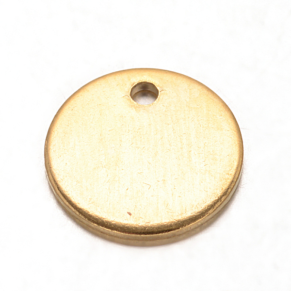 

PandaHall Ion Plating(IP) 304 Stainless Steel Charms, Flat Round, Stamping Blank Tag Charms, Golden, 10x1mm, Hole: 1mm 304 Stainless Steel...