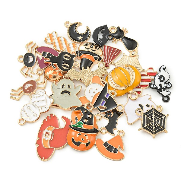 ハロウィンテーマアロイエナメルペンダント