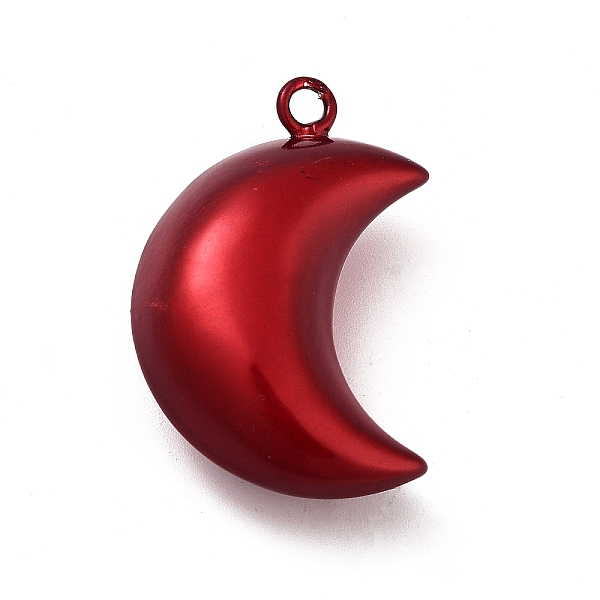

PandaHall Brass Pendants, Moon, Dark Red, 37x24.5x13.5mm, Hole: 3mm Brass Moon