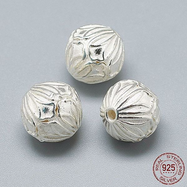 

PandaHall 925 Sterling Silver Beads, Round, Silver, 11mm, Hole: 1.5mm Sterling Silver Round Silver
