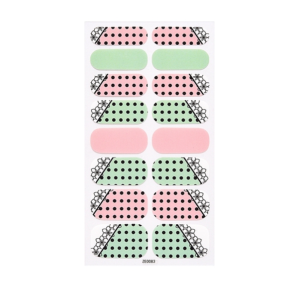 

PandaHall Full Wrap Fruit Nail Stickers, Self-Adhesive Geometry Nail Art Decal Strips, for Women Girls DIY Nail Art Decoration, Light Green...