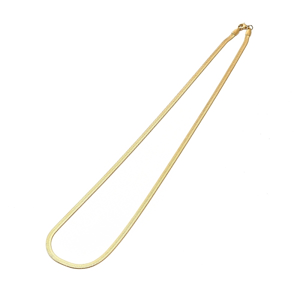 

PandaHall Ion Plating(IP) 304 Stainless Steel Herringbone Chain Necklace for Men Women, Real 18K Gold Plated, Wide: 4mm, 23.78 inch(60.4cm)...