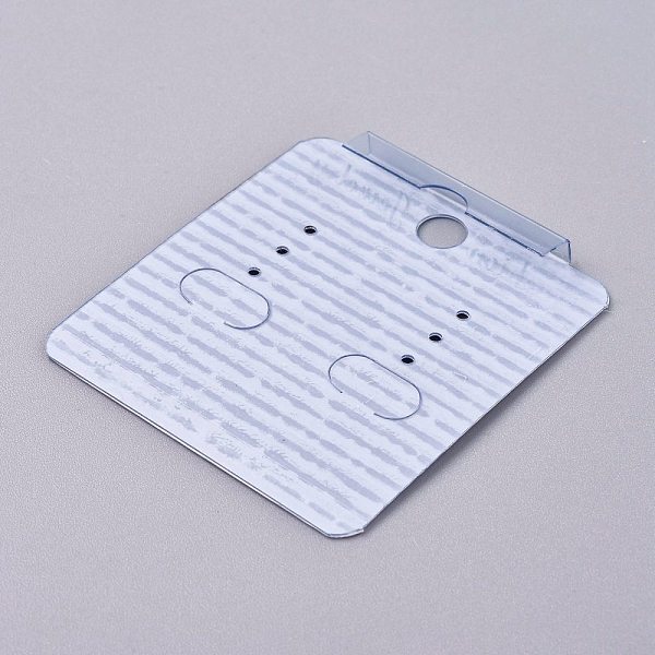 

PandaHall Plastic Jewelry Display Cards, for Hanging Earring Display, Rectangle, White, 50x46x4.5mm, Hole: 1.4mm and 6mm, 100sheets/bag...