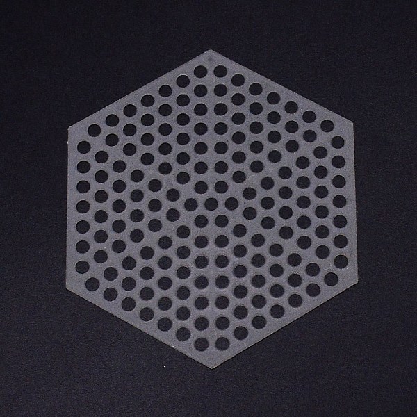 

PandaHall Hexagon Plastic Mesh Canvas Bag Sheets, for DIY Crafting Knit Handbag Accessories, White, 9.5~9.8x8.3~8.5x0.1~0.12cm, Hole: 4.5mm...