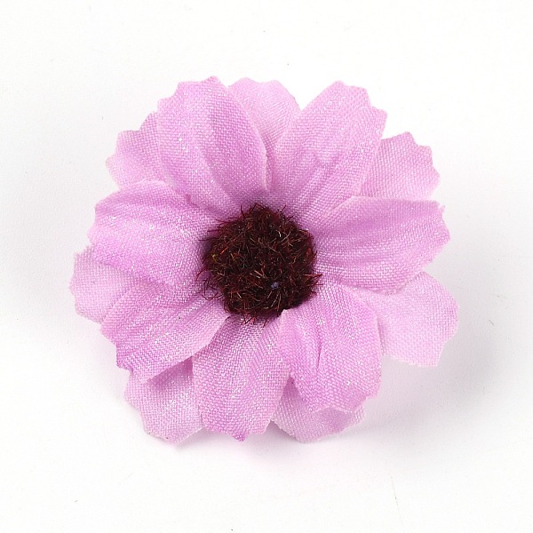 

PandaHall Silk Cloth Artifical Flower, For DIY Wedding Party Garland Decoration, Daisy, Plum, 35~38x10mm Cloth Flower Purple