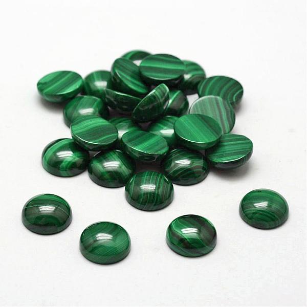 

PandaHall Dome Natural Malachite Cabochons, 10x4~5mm Malachite Half Round