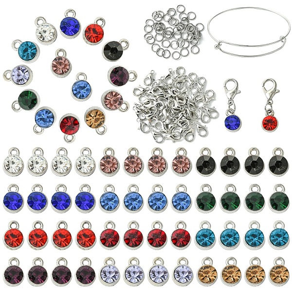 Diy 304 Erweiterbarer Edelstahl-Armreif Mit Charms-Herstellungsset