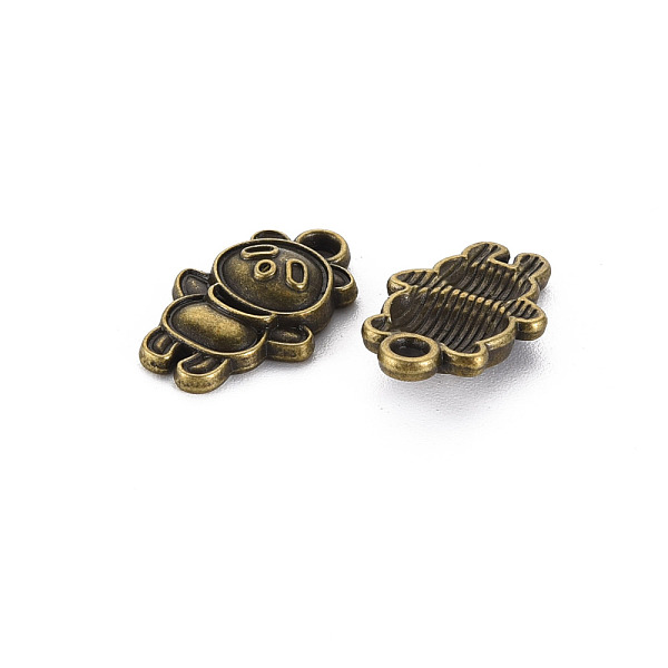 

PandaHall Tibetan Style Alloy Pendant Enamel Settings, Cadmium Free & Lead Free, Panda, Antique Bronze, 18x11x4mm, Hole: 1.8mm Alloy Panda