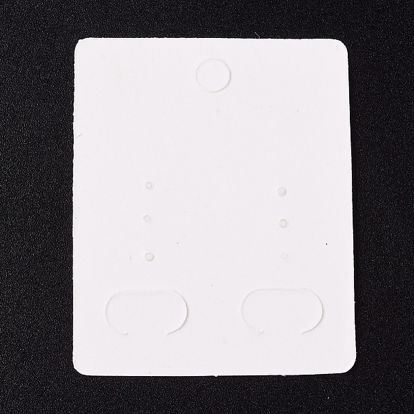 

PandaHall Paper Jewelry Display Cards, for Hanging Earring Display, Rectangle with Fox, White, 50x40x0.3mm, Hole: 5.3mm Paper Rectangle...