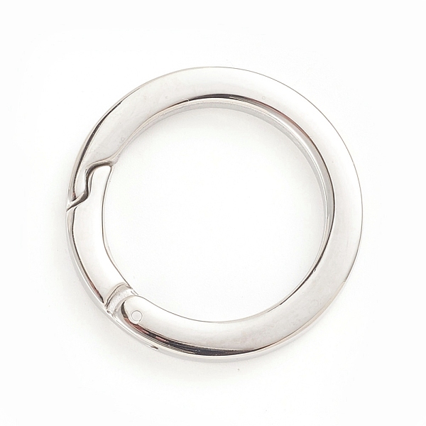 

PandaHall 304 Stainless Steel Spring Gate Rings, O Rings, Stainless Steel Color, 30x3.5mm, Inner Diameter: 22mm 304 Stainless Steel
