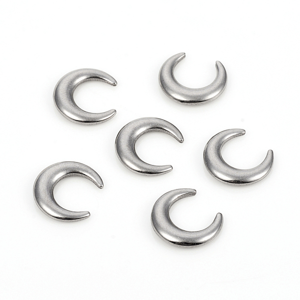 

PandaHall 304 Stainless Steel Beads, No Hole/Undrilled, Double Horn/Crescent Moon, Stainless Steel Color, 11.5x10.6x2mm 304 Stainless Steel...