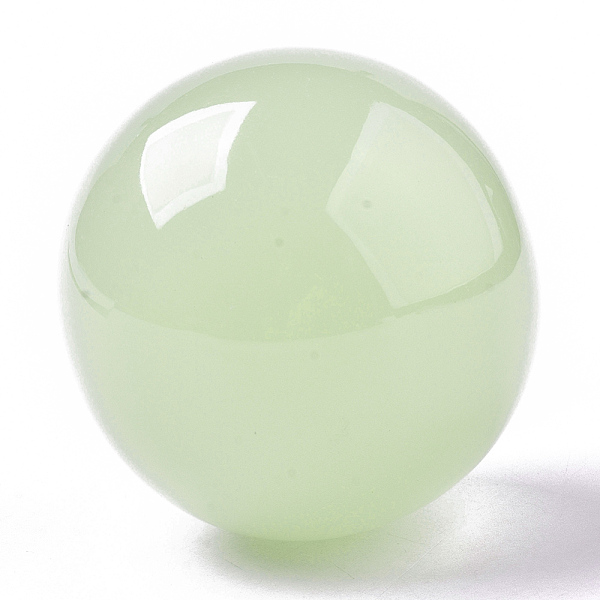 

PandaHall Resin Display Decorations, Luminous, Round, Honeydew, 50mm Resin Round Green