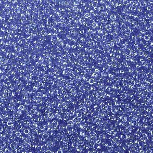 

PandaHall TOHO Round Seed Beads, Japanese Seed Beads, (107) Transparent Luster Light Sapphire, 8/0, 3mm, Hole: 1mm, about 222pcs/bottle..., Blue