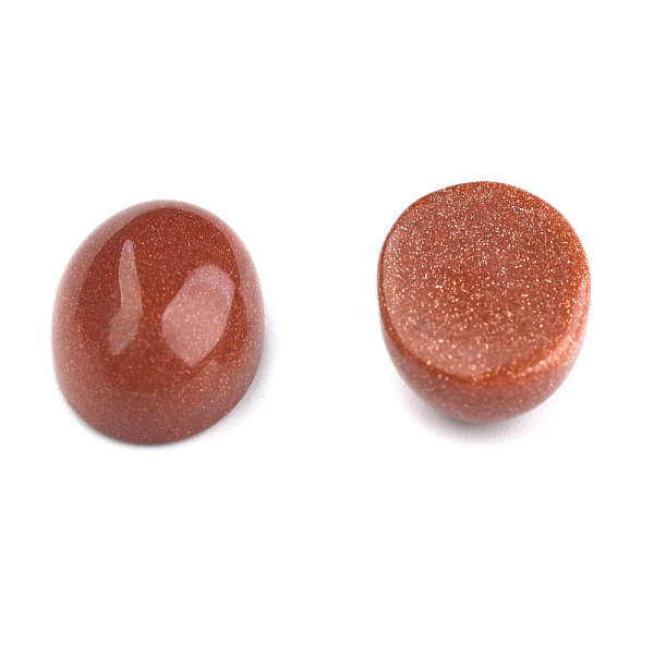 

PandaHall Cat Eye Cabochons, Oval, Sienna, 25x18x6~7mm Glass Oval Brown