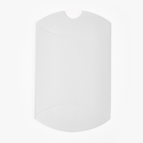 

PandaHall Kraft Paper Wedding Favor Gift Boxes, Pillow, Silver, 7.7x13x3.5cm Paper Pillow Silver