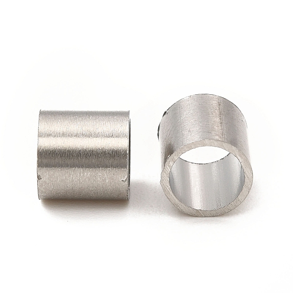 

PandaHall 304 Stainless Steel Beads, Large Hole Beads, Column, Stainless Steel Color, 6x6mm, Hole: 5mm 304 Stainless Steel Column