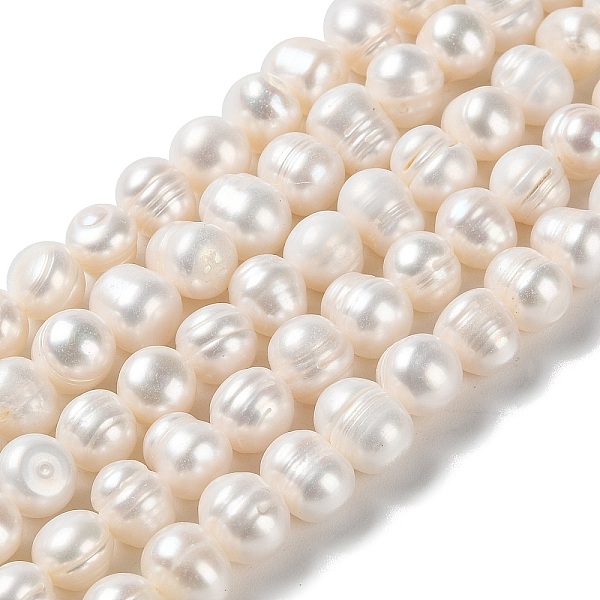 

PandaHall Natural Cultured Freshwater Pearl Beads Strands, Potato, Grade A+, PapayaWhip, 8~10x8.5~9mm, Hole: 0.7mm, about 40pcs/strand..., Orange