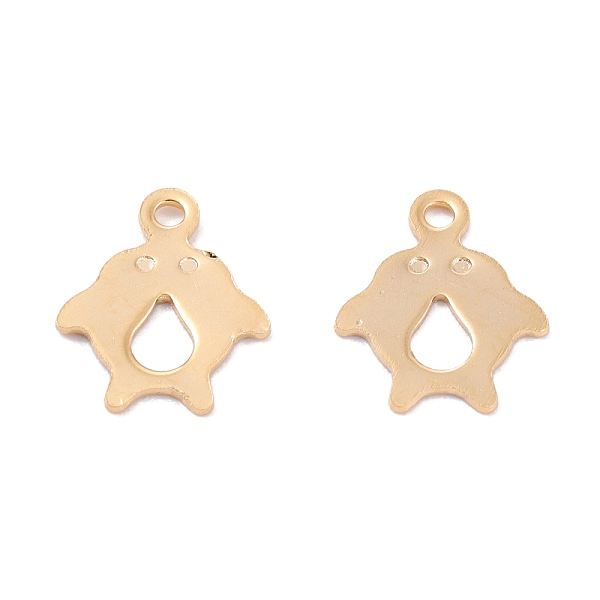 

PandaHall 201 Stainless Steel Charms, Laser Cut, Penguin, Real 18k Gold Plated, 12.5x10x0.7mm, Hole: 1.4mm 201 Stainless Steel Penguin
