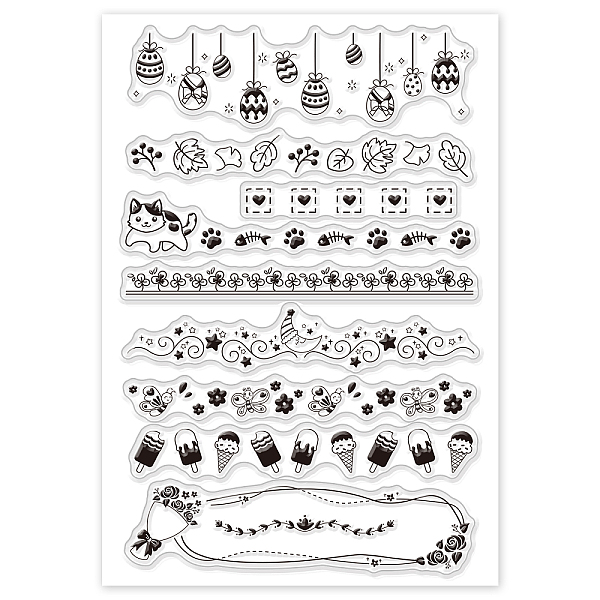 

PandaHall PVC Plastic Stamps, for DIY Scrapbooking, Photo Album Decorative, Cards Making, Stamp Sheets, Animal Pattern, 16x11x0.3cm Plastic...
