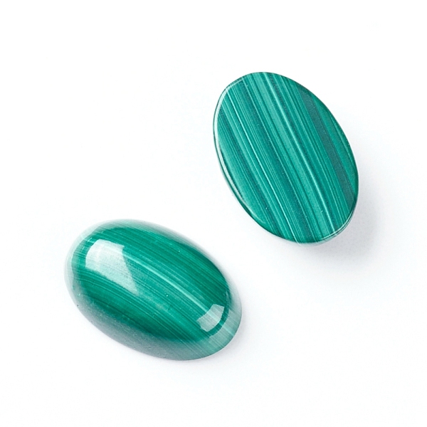 

PandaHall Natural Malachite Cabochons, Oval, 12x8x4~4.5mm Malachite Oval