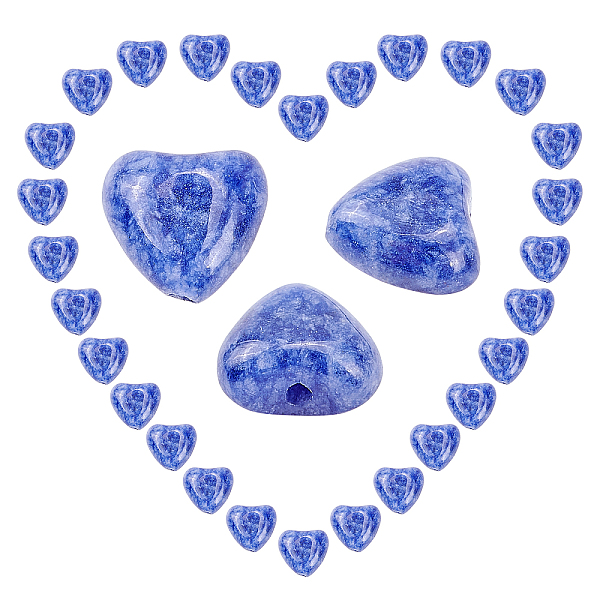 

PandaHall SUNNYCLUE Natural Blue Spot Jasper Beads Strands, Heart, 10x10x5mm, Hole: 1mm, about 40pcs/strand, 15.30 inch(38.86cm)...