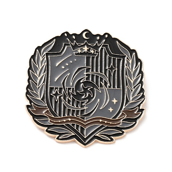 

PandaHall Leaf Vortex Enamel Pin, Academy Theme Alloy Badge for Backpack Clothes, Rose Gold, Gray, 50.5x48.5x1.5mm Alloy+Enamel Gray
