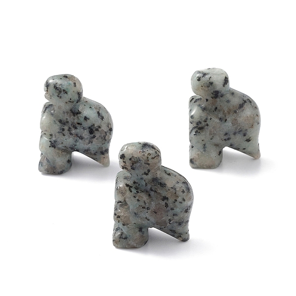 

PandaHall Natural Sesame Jasper/Kiwi Jasper Display Decoration, for Home Office Tabletop, Dinosaur, 39.5~41.5x17~21x28.5~31.5mm Sesame...