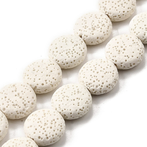 Brins de perles de pierre de lave naturelle