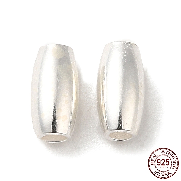 

PandaHall 925 Sterling Silver Beads, Rice, 925 Sterling Silver, 6x3mm, Hole: 1mm Sterling Silver Oval