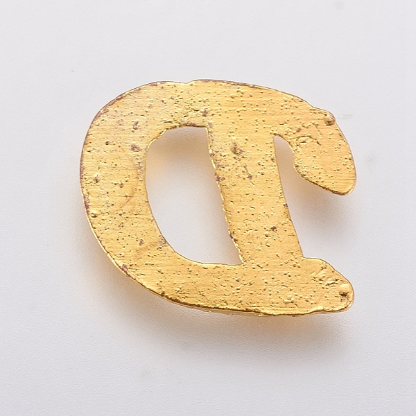 

PandaHall Alloy Cabochons, Letter, Golden, Letter.D, D: 8.5x9.5x1mm Alloy Letter D