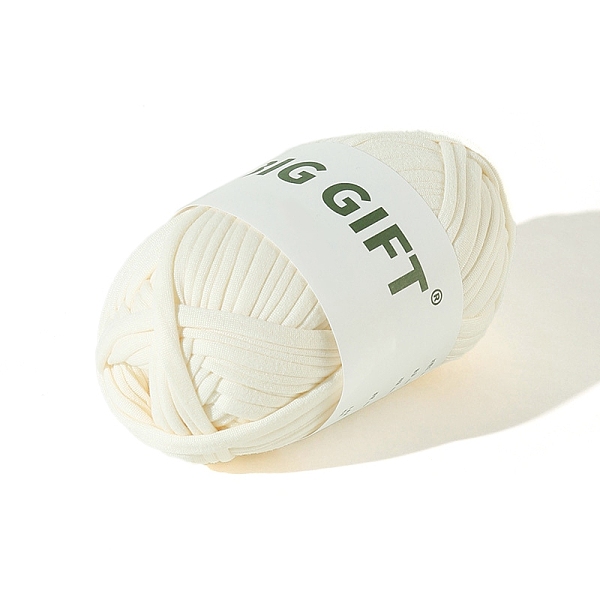

PandaHall Polyester Cloth Yarn, For Hand Knitting Thick Thread, Crochet Cloth Yarn, Floral White, 5mm, about 32.81 Yards(30m)/Skein...
