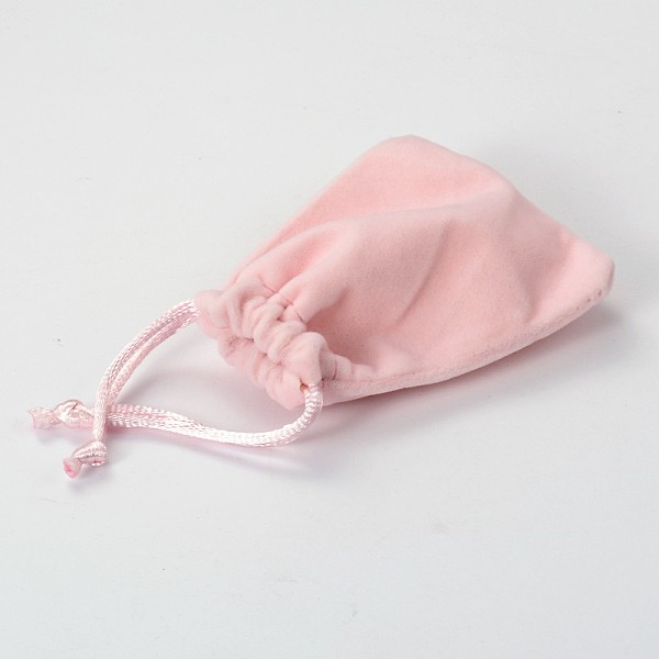 

PandaHall Rectangle Velours Jewelry Bags, Pink, 8.8x7cm Velvet Pink