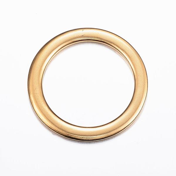 

PandaHall 304 Stainless Steel Linking Rings, Ring, Golden, 35x2mm, Inner: 26.5mm 304 Stainless Steel Ring