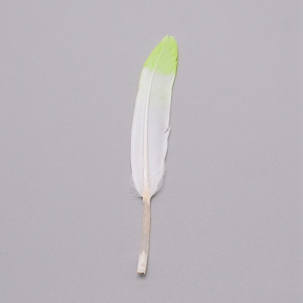 

PandaHall Glitter Goose Feather Costume Accessories, Gradient Color, Sewing Craft Decoration, Feather, Green Yellow, 100~150x17~22x3~3.5mm...