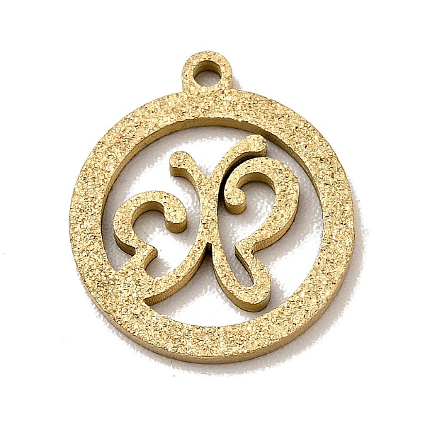 

PandaHall 304 Stainless Steel Pendants, Textured, Hollow, Flat Round with Butterfly, Golden, 13.5x12x1mm, Hole: 1mm 304 Stainless Steel Flat...