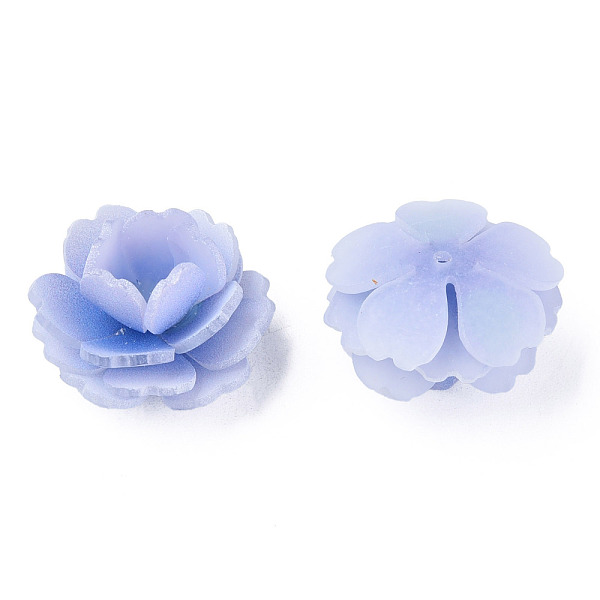 

PandaHall Plastic Beads, Flower, Cornflower Blue, 24x23x14mm, Hole: 1.4mm Plastic Flower