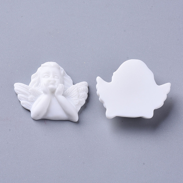 

PandaHall Resin Cabochons, Cupid/Cherub, White, 25x29.5x8.5mm Resin Human White