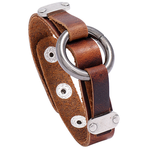 Bracelets punk en cuir de vache pour hommes-image-FS-WGC8E28-01-fr