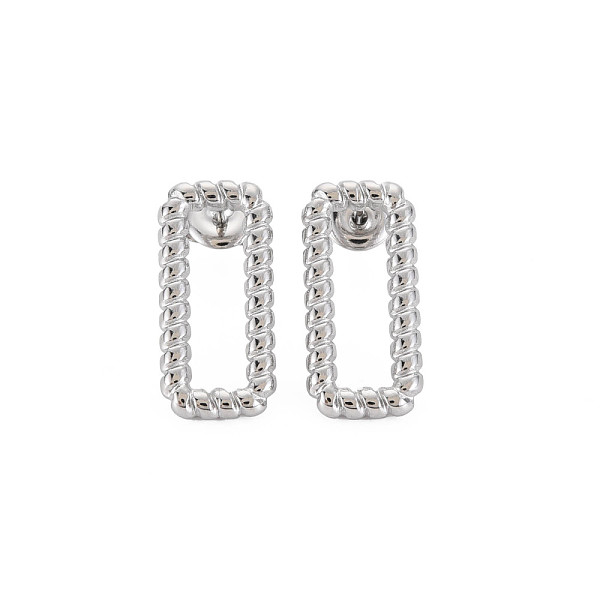 

PandaHall 304 Stainless Steel Hollow Rectangle Stud Earrings for Woman, Golden, 21x10mm, Pin: 0.7mm 304 Stainless Steel Rectangle