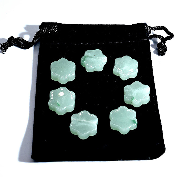 Natural Green Aventurine Flower Healing Stones