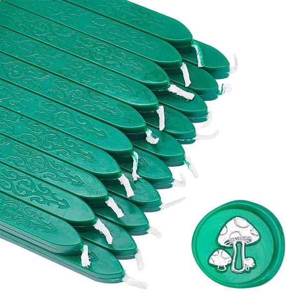 

PandaHall Sealing Wax Sticks, with Wicks, for Wax Seal Stamp, Green, 91x12x11.8mm Wax Green