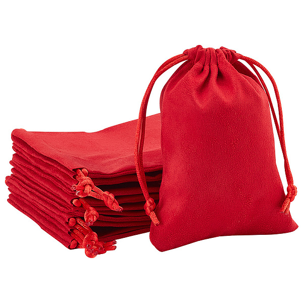 

PandaHall 12pcs Velvet Drawstring Bags Red Cloth Gift Bags Wedding Candy Bags Soft Jewelry Pouches Necklace Bracelet Earrings Rings...