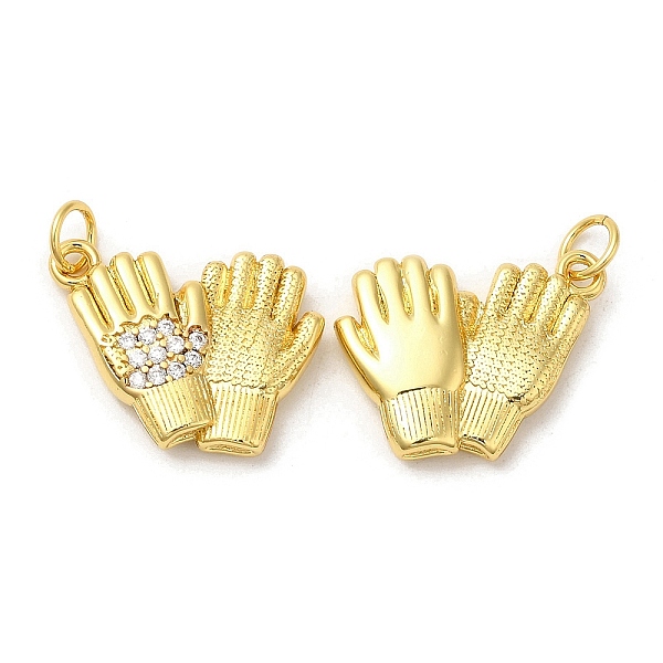 

PandaHall Rack Plating Brass Micro Pave Cubic Zirconia Pendants, Lead Free & Cadmium Free, Long-Lasting Plated, Palm, Real 18K Gold Plated..., Clear