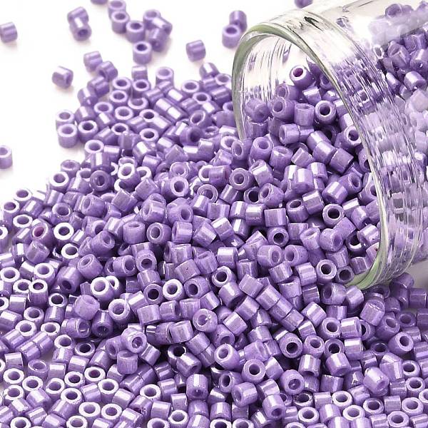 

PandaHall Cylinder Seed Beads, Opaque Colours Luster, Uniform Size, Medium Slate Blue, 2x1.5mm, Hole: 0.8mm, about 40000pcs/bag, about...